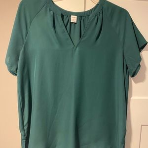 Old Navy Short Sleeve Green Blouse Size Small